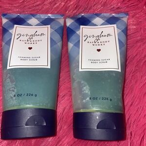 Bath‎ & Body Works Gingham Foaming Sugar Body Scrub 8 oz 2x
